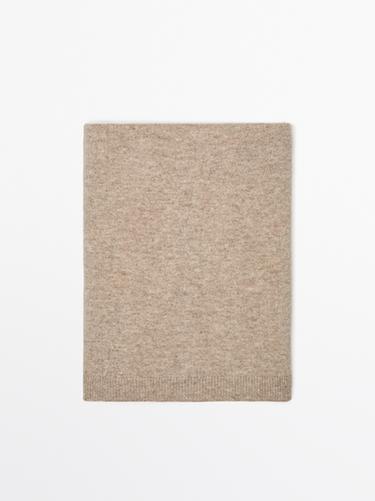 Écharpe fine en laine mélangée - Sable de Zara