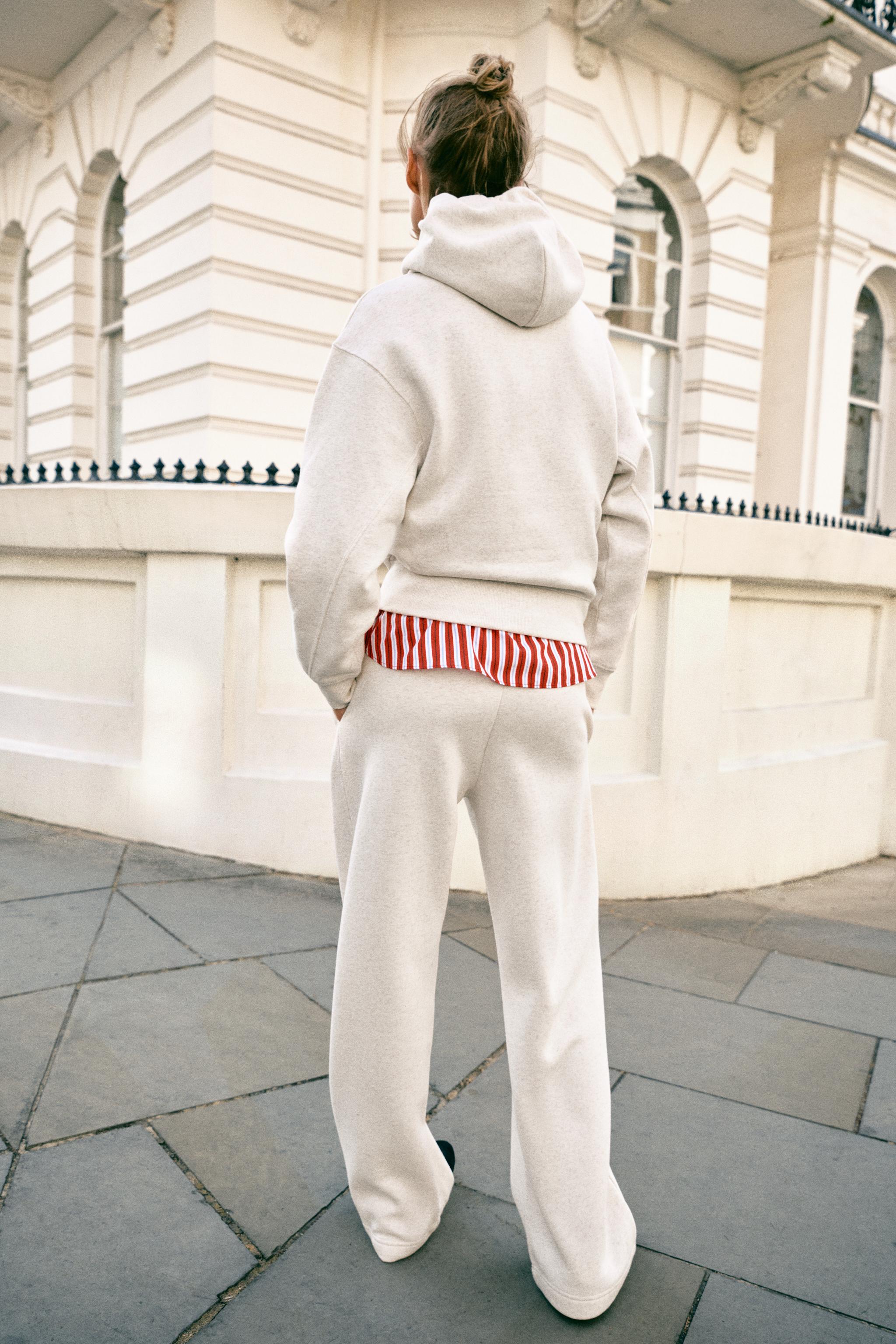 Женские свитеры Zara BASIC FLEECE SWEATSHIRT AND PANTS SET — фото 3