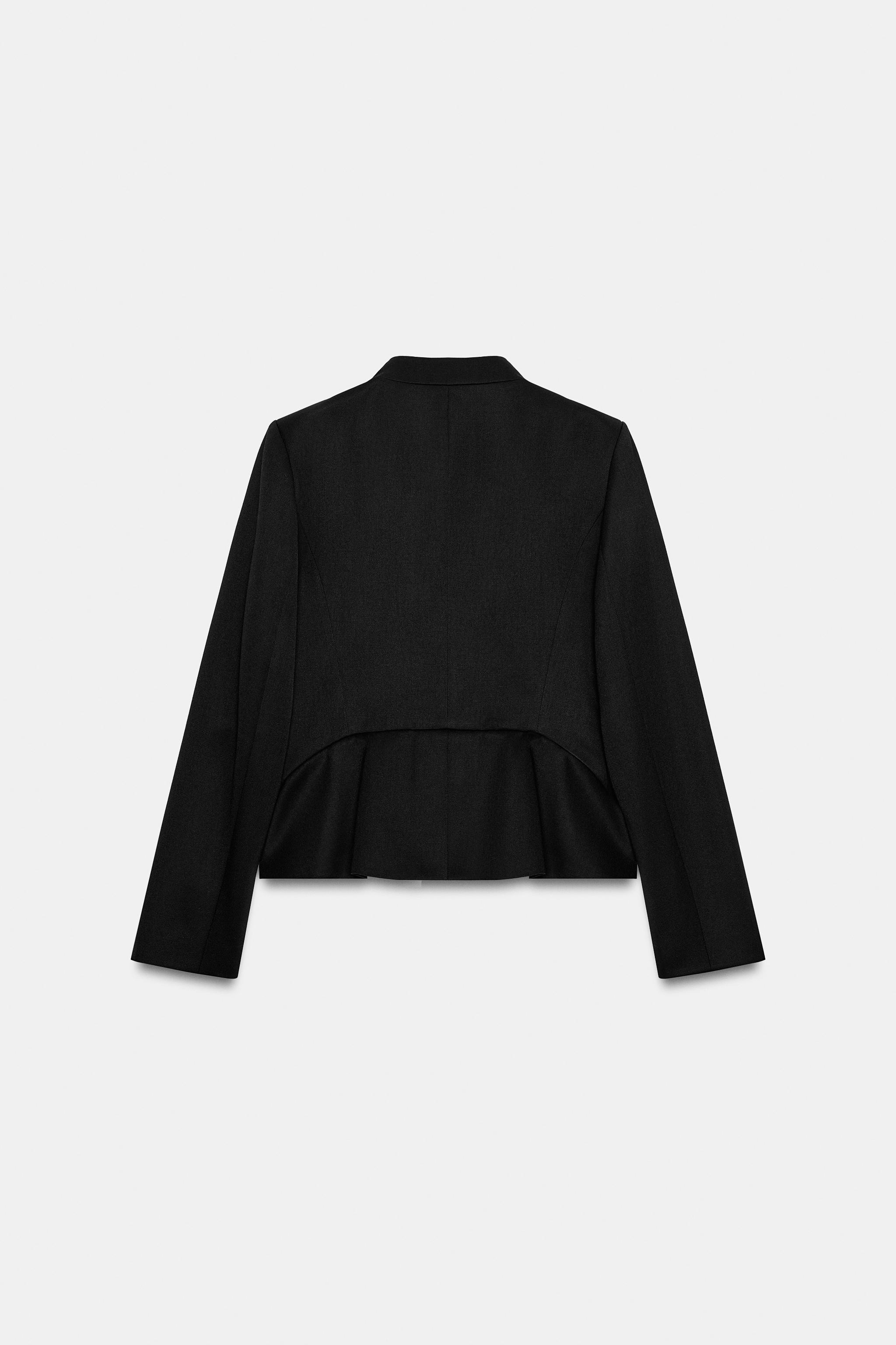ZW COLLECTION FITTED BLAZER - Black | ZARA Curaçao / Curazao