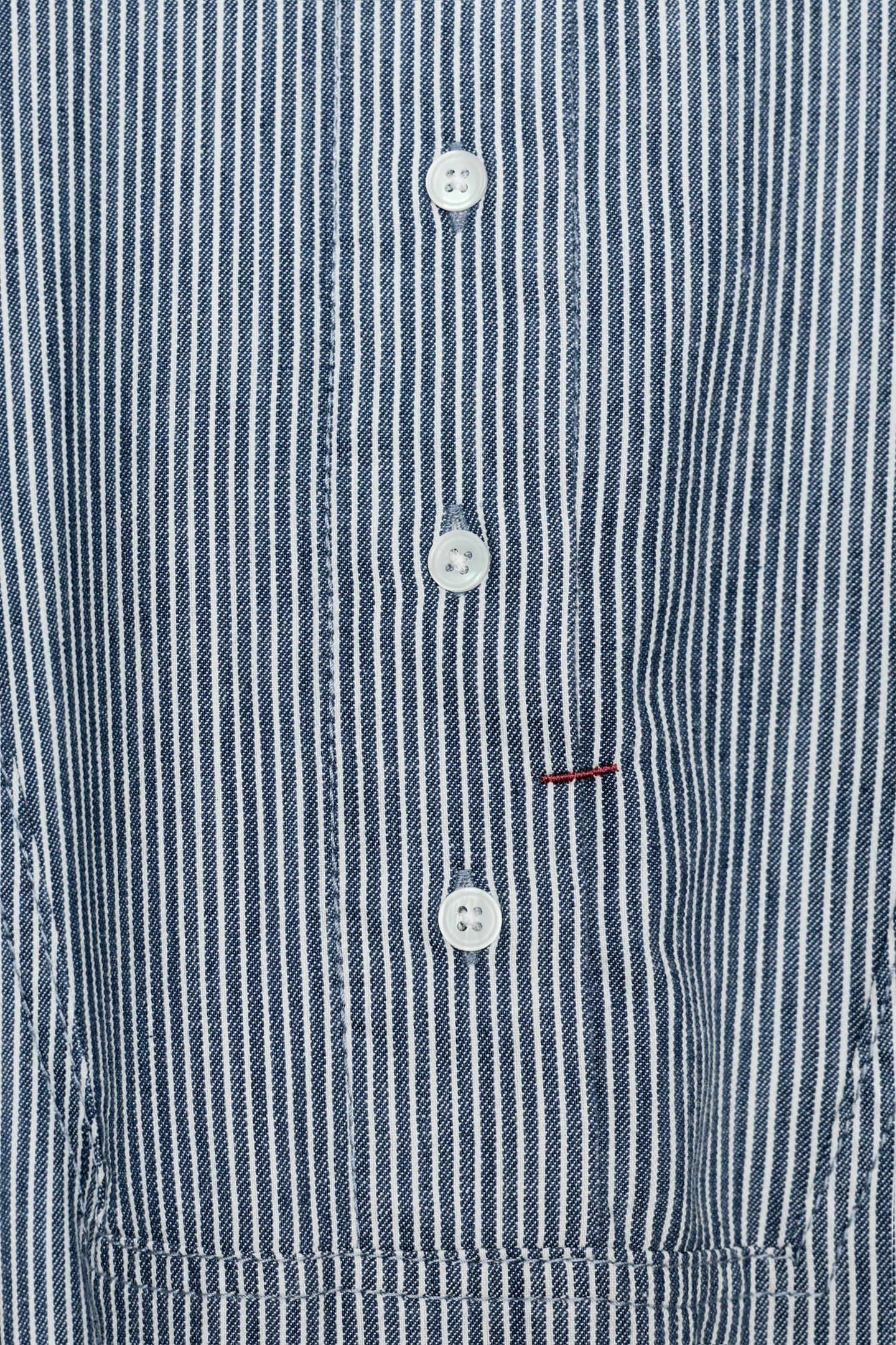 Женская рубашка Zara ZW Collection Striped, цвет: Полосатый — фото 6