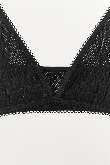 SEAMLESS LACE BRALETTE - Black by Zara - Image 5