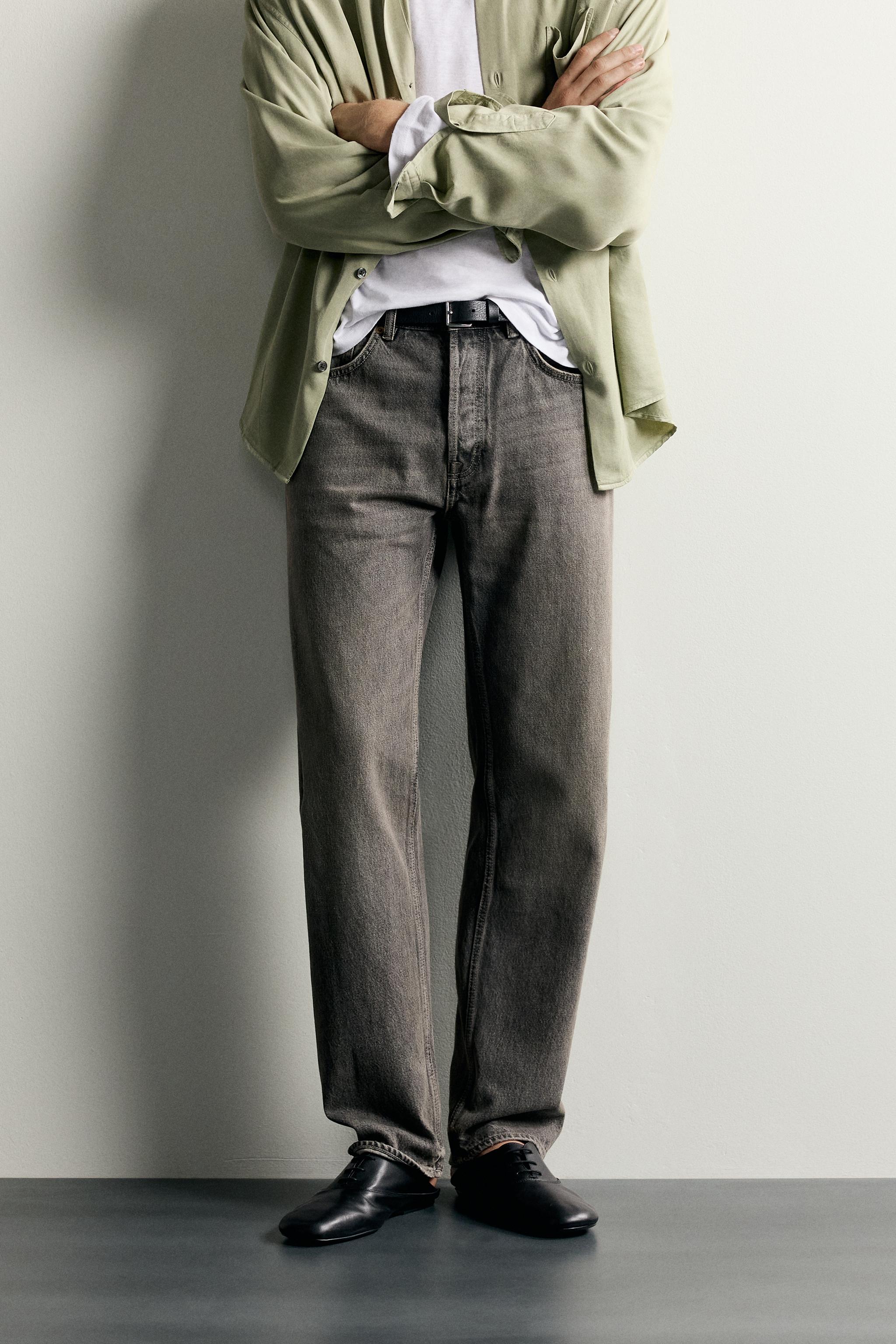 STRAIGHT FIT JEANS — Gray (alternate view)