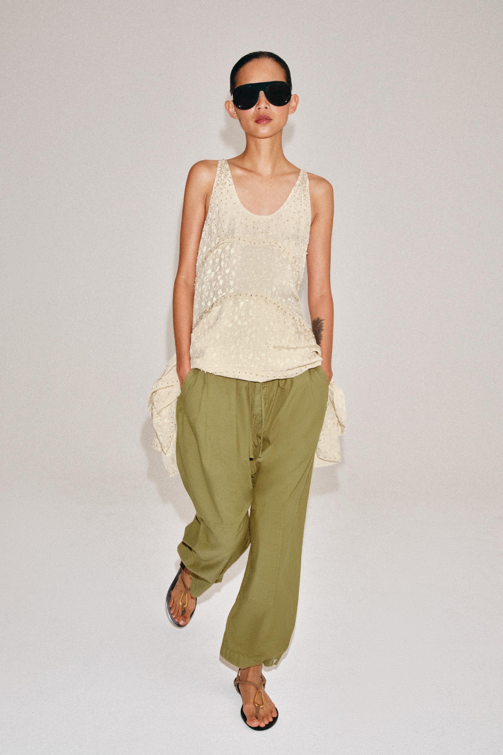 Женские брюки Zara ZW COLLECTION JOGGER PANTS — фото 4