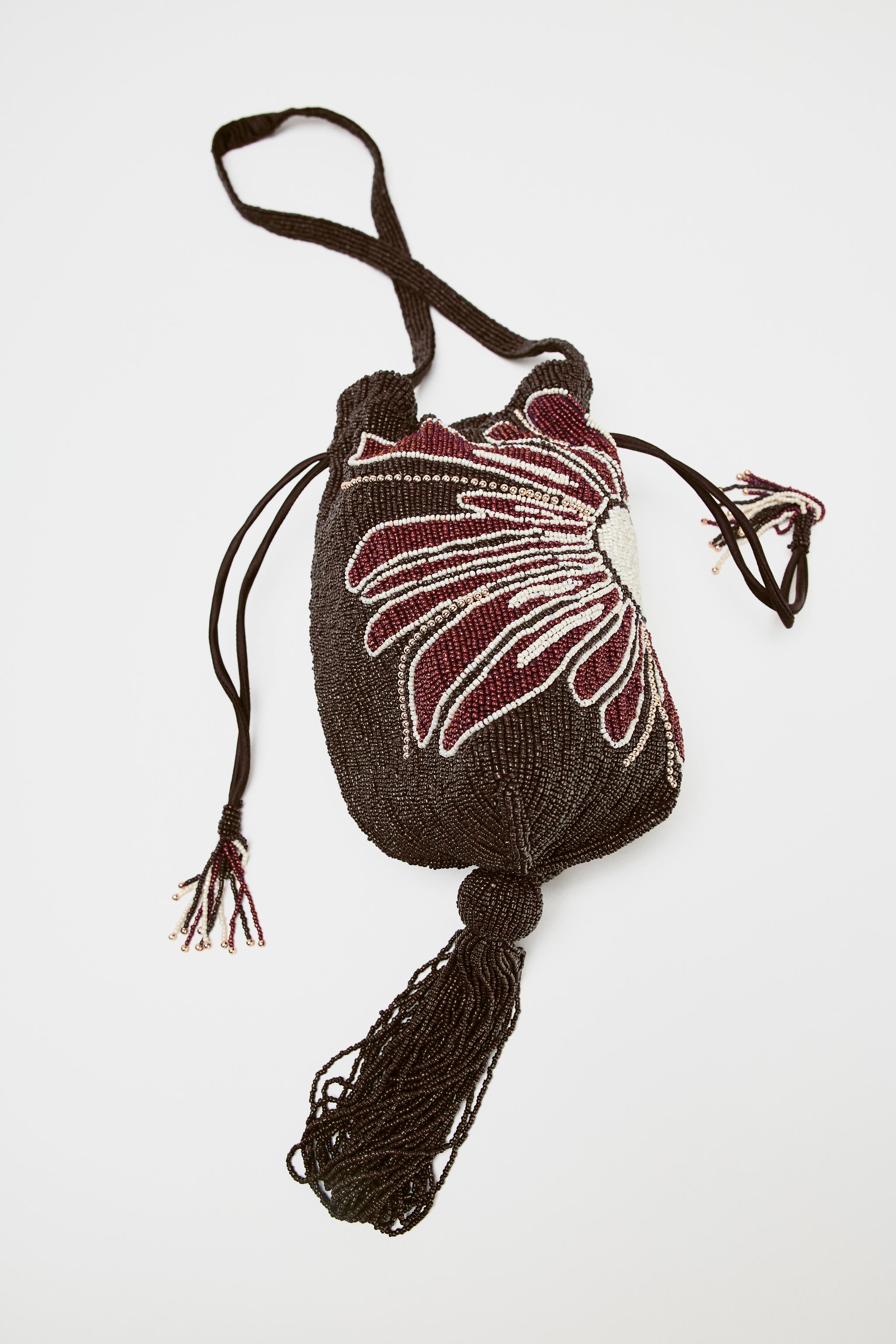 FLOWER MINI BUCKET BAG - Chocolate | ZARA United States