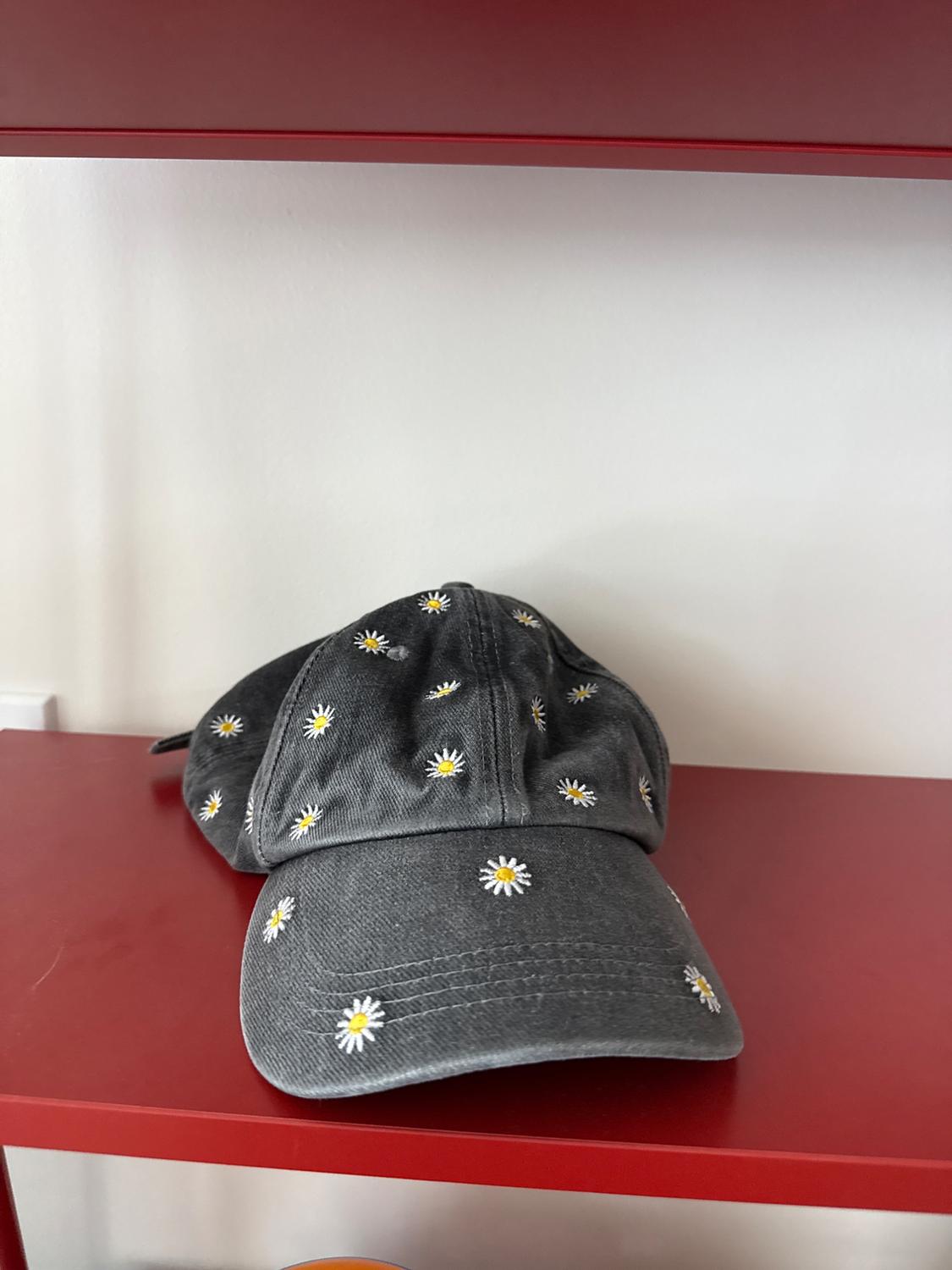 DENIM EMBROIDERED CAP - Image 2
