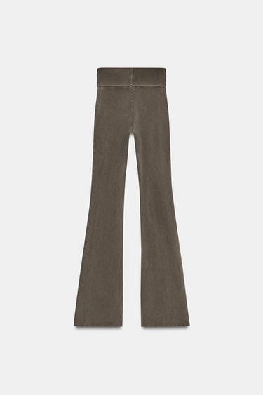 BRATZ® FLARE TROUSERS - Dark brown by Zara - Image 7
