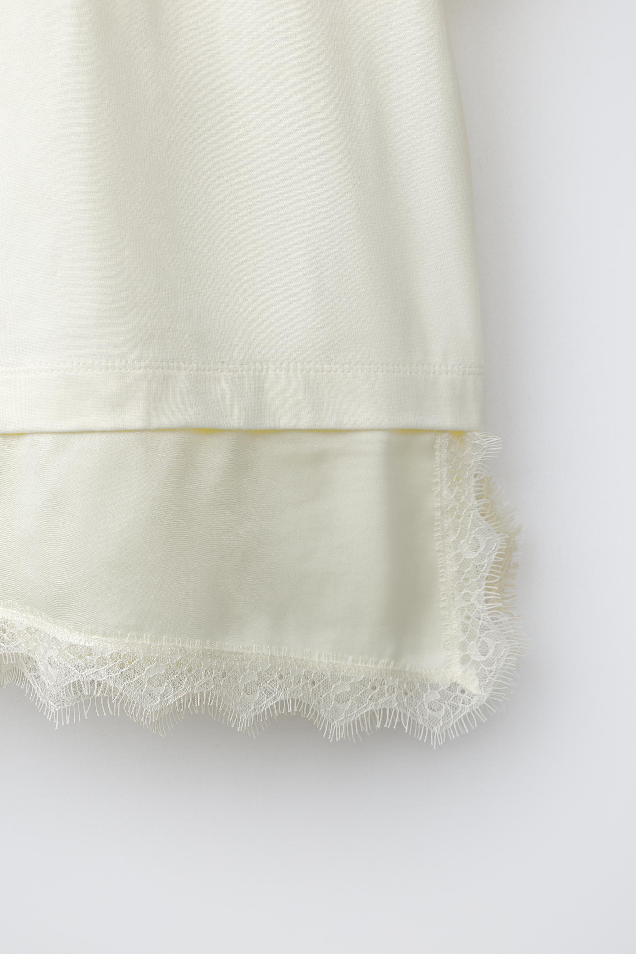 COMBINATION LACE T-SHIRT