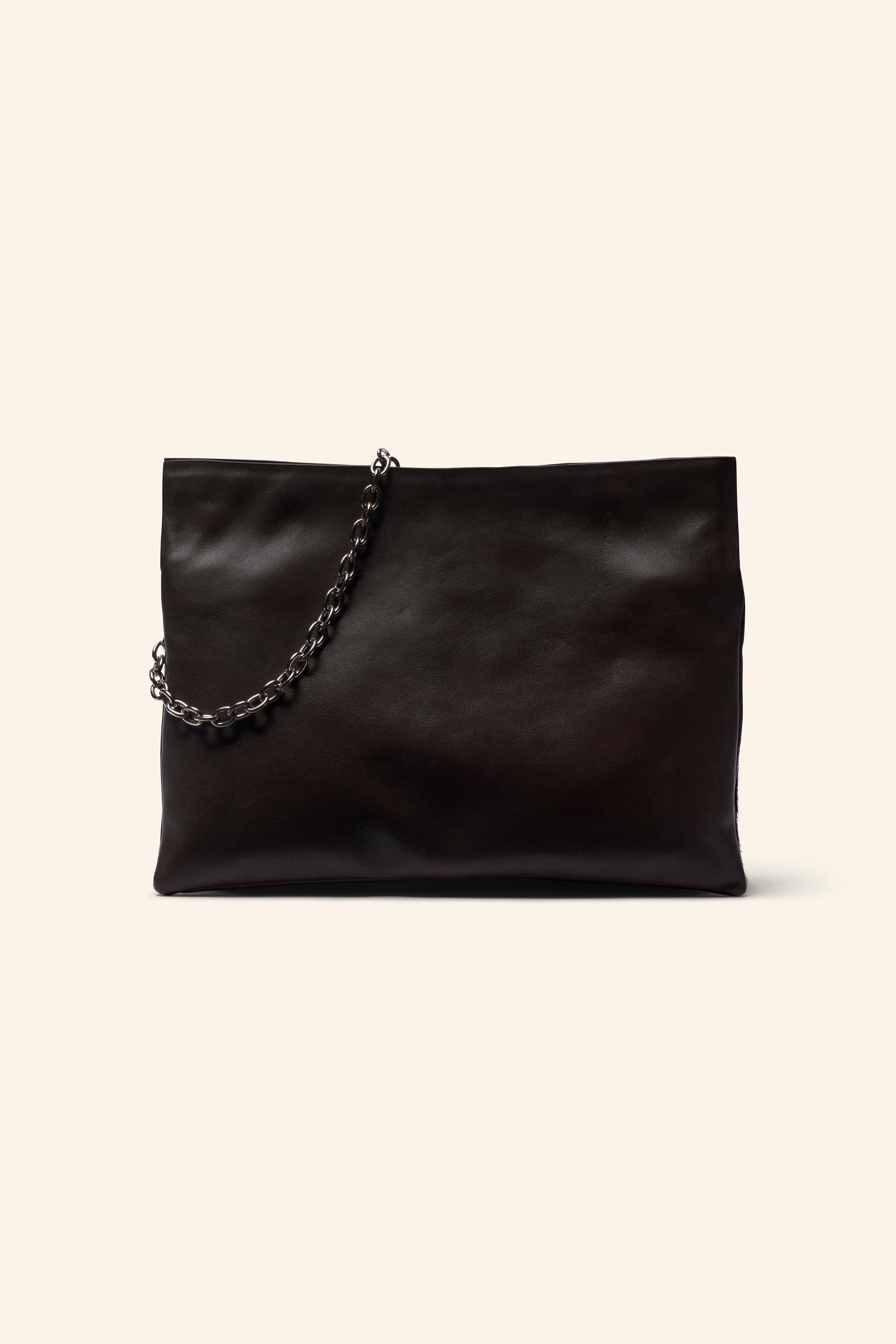 Zara leather clutch sale