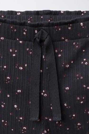 FLORAL FLARE LEGGINGS - Anthracite grey by Zara - Image 2