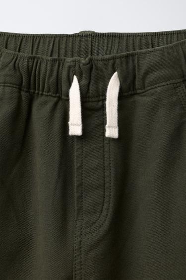 SUPER STRETCH BALLOON TROUSERS - Dark khaki by Zara - Image 2
