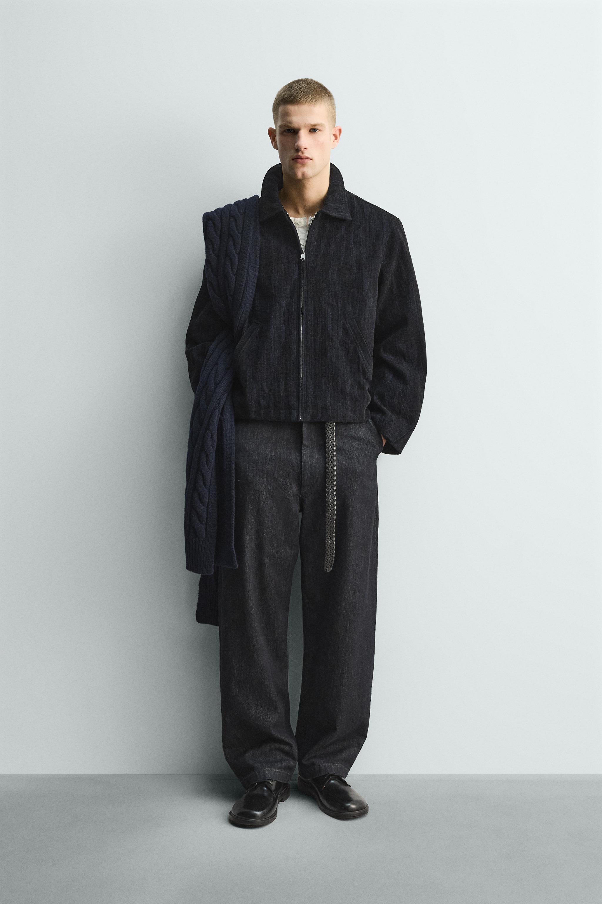 ABSTRACT JACQUARD JACKET - Blue | ZARA United States