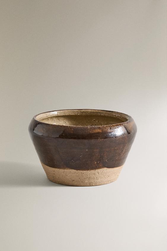 TIGELA DECORATIVA DE GRÊS - Caqui da Zara - Imagem 0