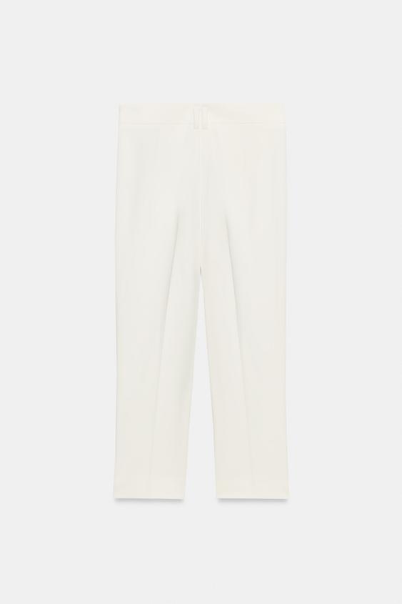 PANTALON CAPRI - Écru de Zara - Image 5