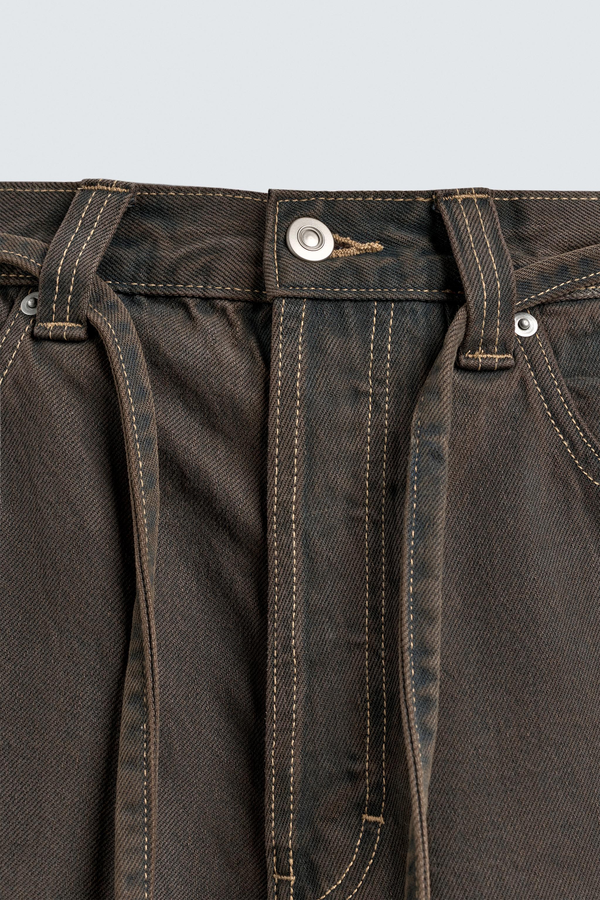 BELTED DENIM JORTS