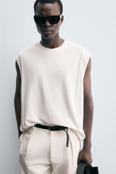 SEAM TANK TOP - White de Zara - Image 5