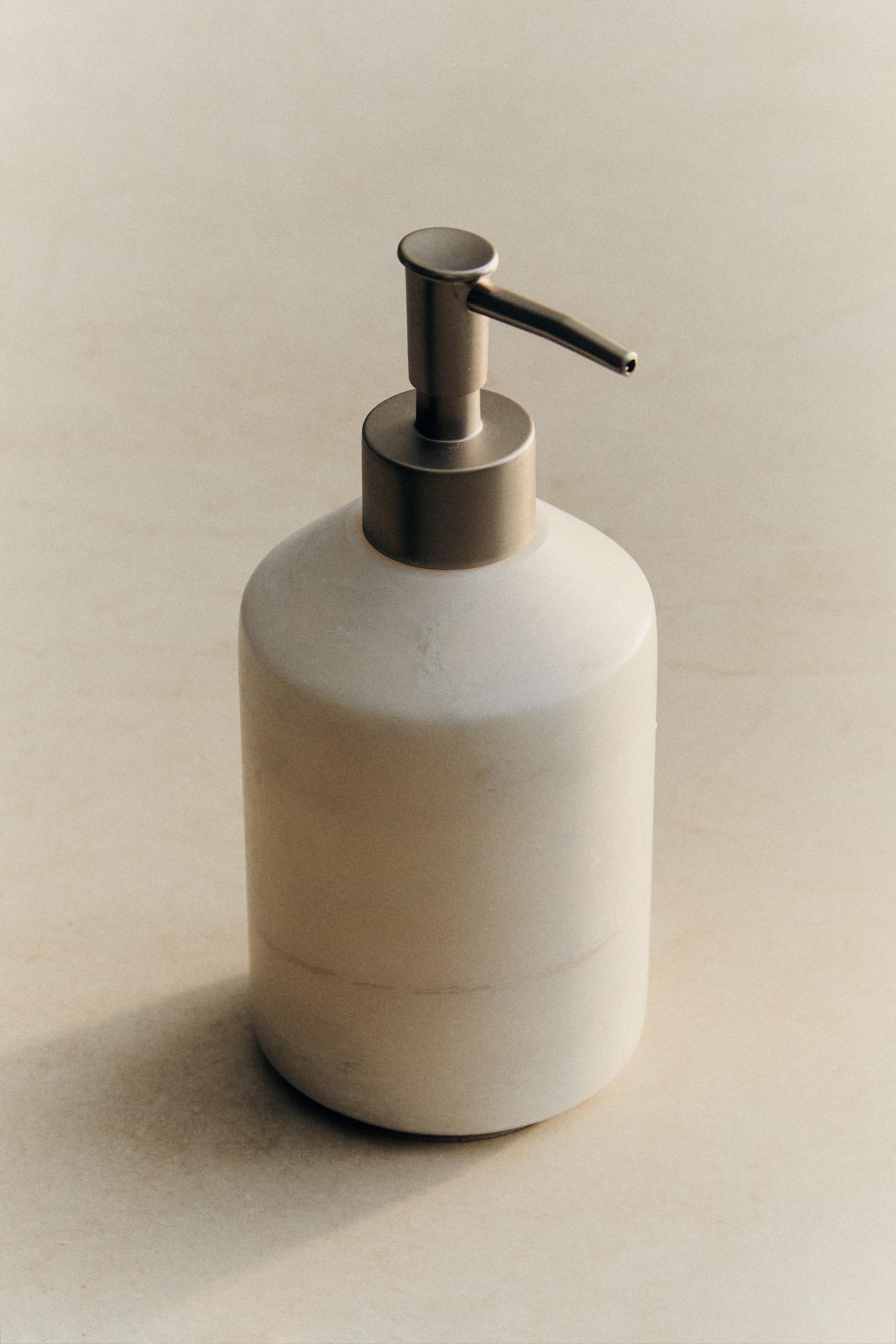 WHITE MARBLE SOAP DISPENSER