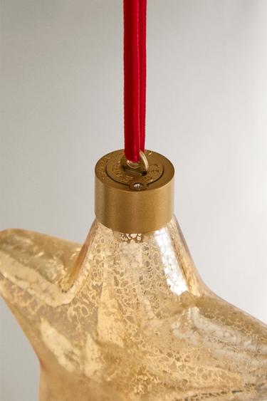 STAR LED LIGHT-UP CHRISTMAS TREE DECORATION - Golden by Zara - Image 3