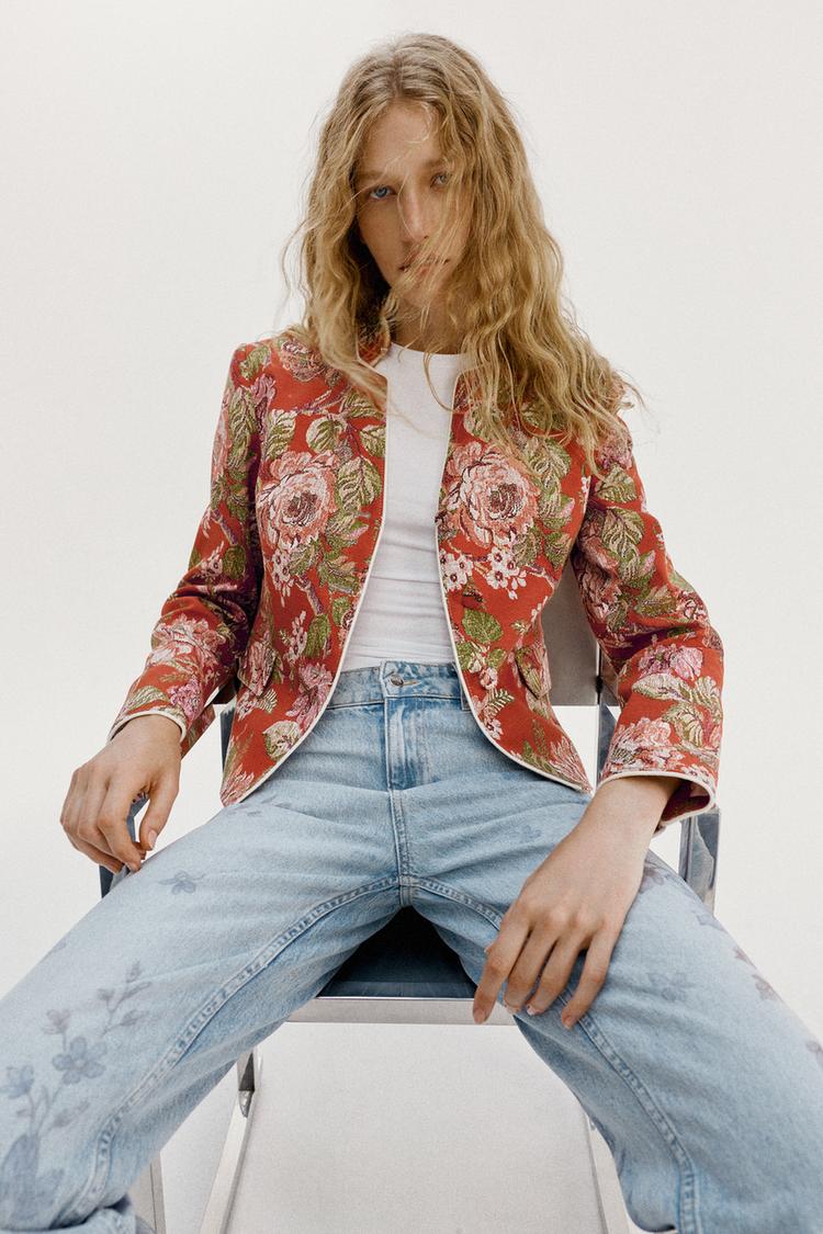 Blazer de estampado floral 6