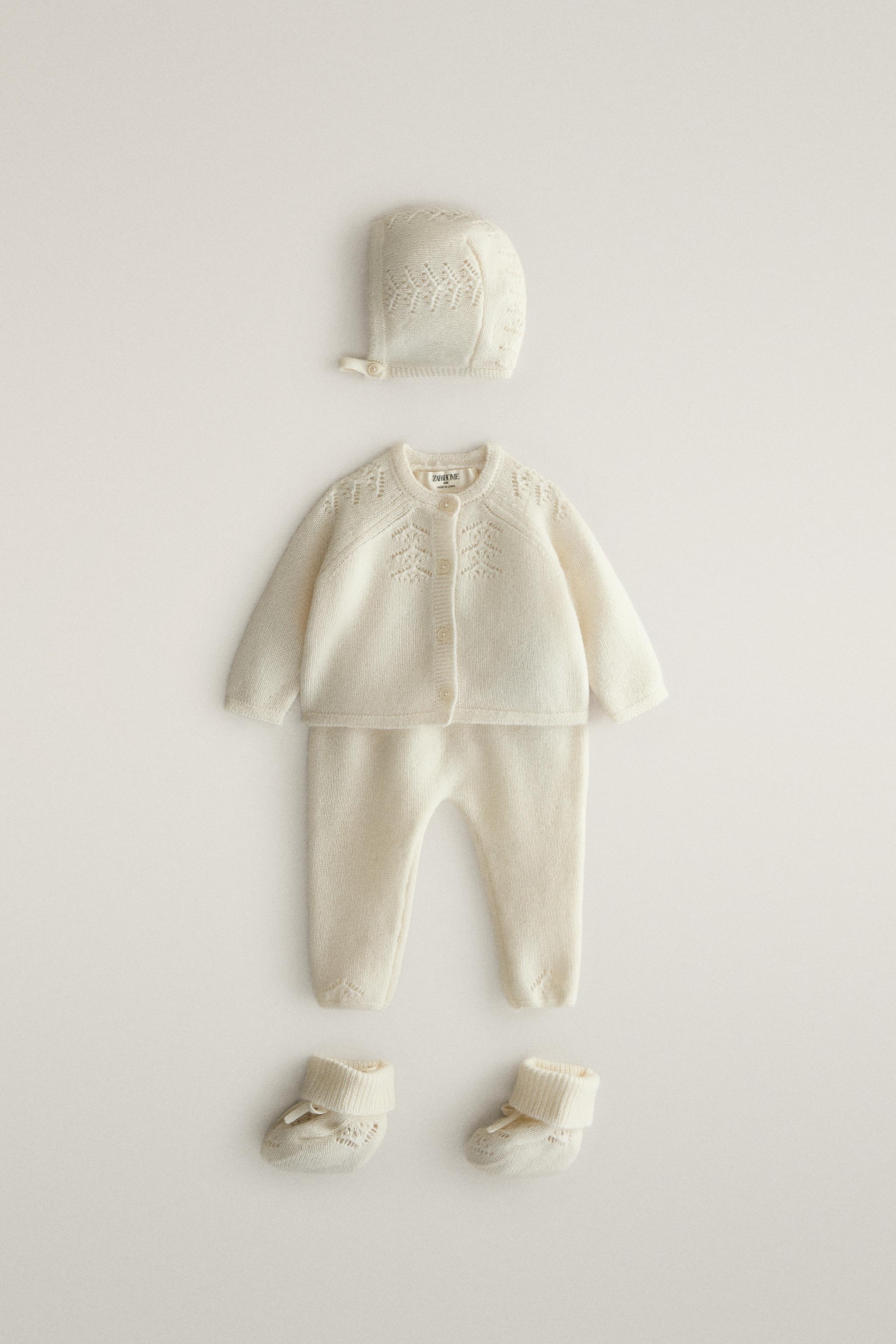 CASHMERE BABY FOOTED LEGGINGS