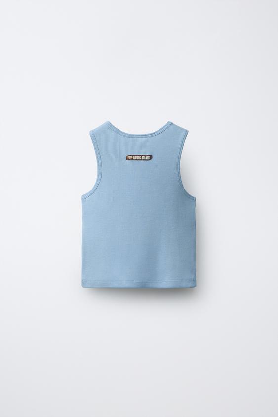 TOP UNI PUKAS SURF - Bleu délavé de Zara - Image 1