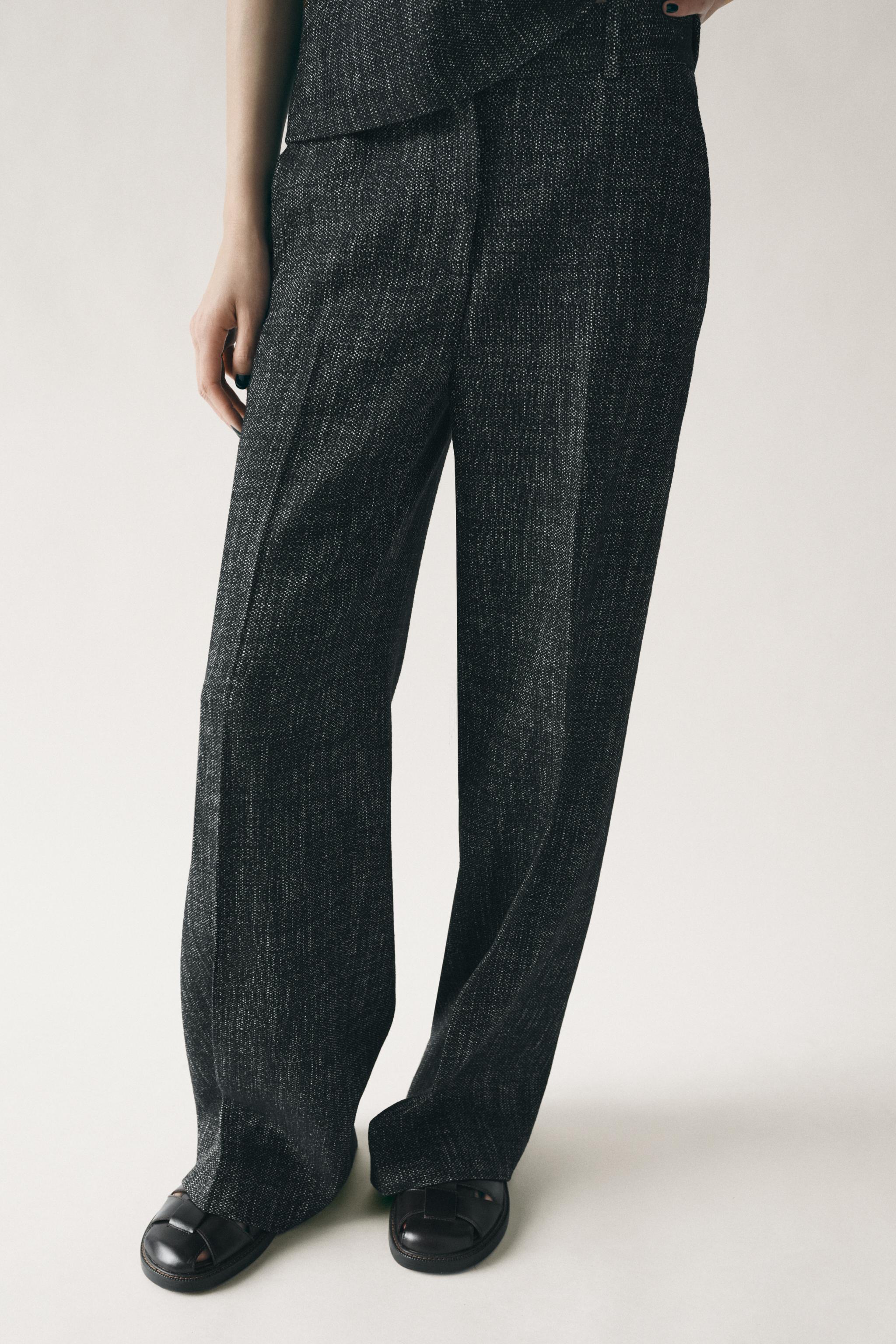 STRUCTURED PANTS ZW COLLECTION - Black | ZARA United States