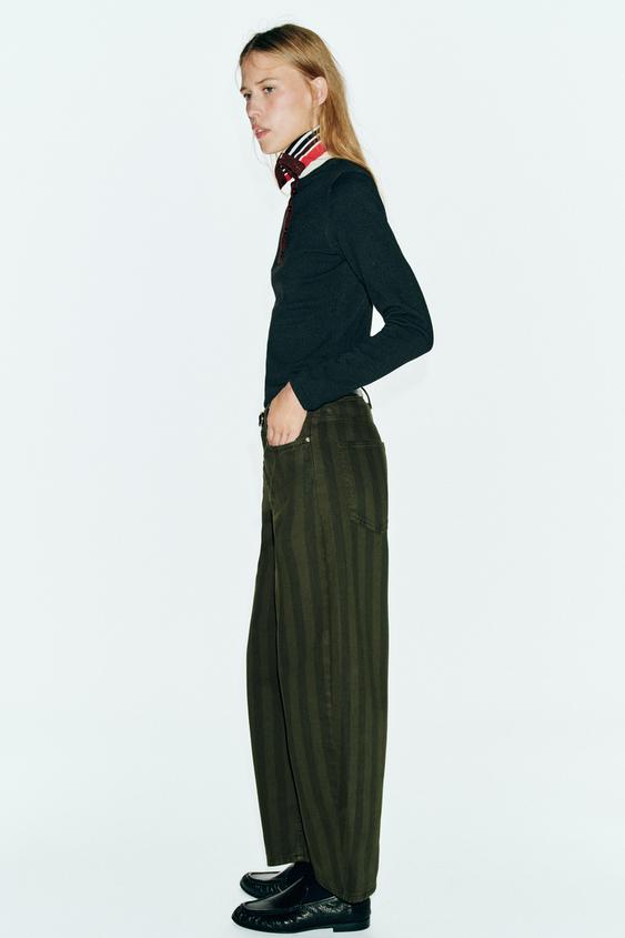 PULL À COL MONTANT À RAYURES - Multicolore de Zara - Image 2