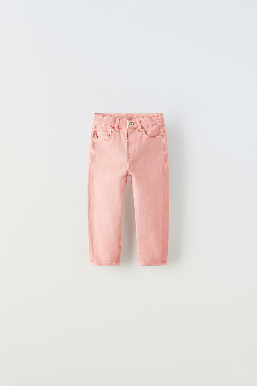REGULAR FIT TWILL PANTS - Pink