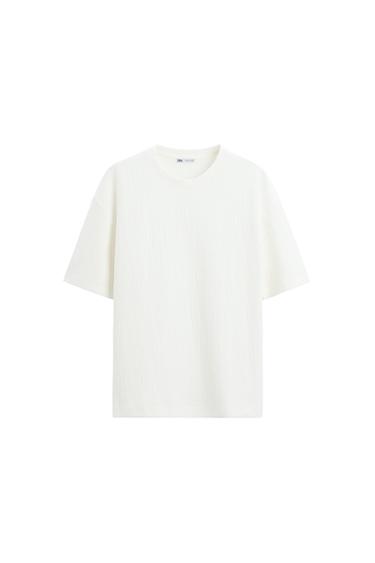 RELAXED FIT STRUCTURED T-SHIRT