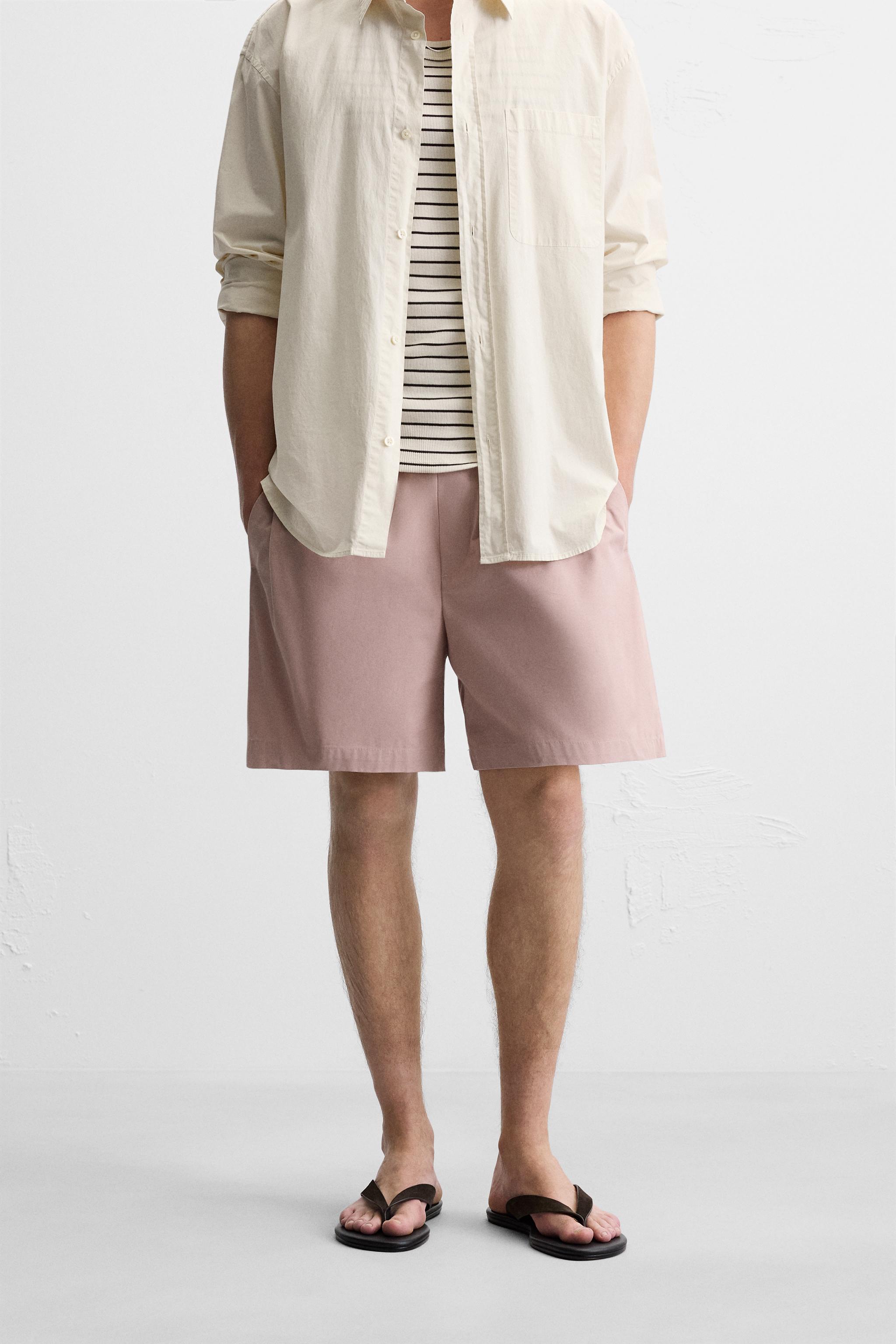 ZARA アニマルプリント デニムバミューダパンツ ショーツjorts38 ZARA］アニマルプリント デニムバミューダパンツ (ZARA/ハーフ