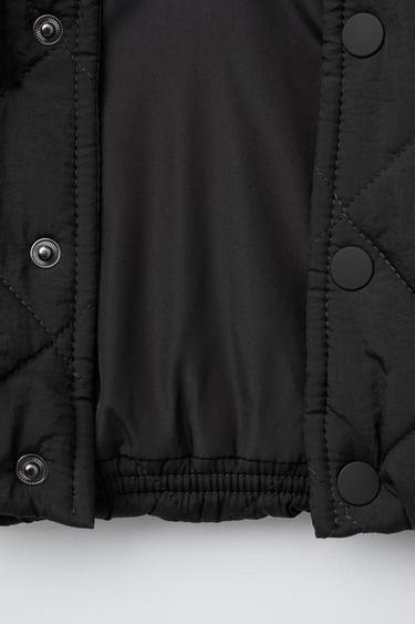 BLOUSON REMBOURRÉ À CAPUCHE BIMATIÈRE - Gris anthracite de Zara - Image 7