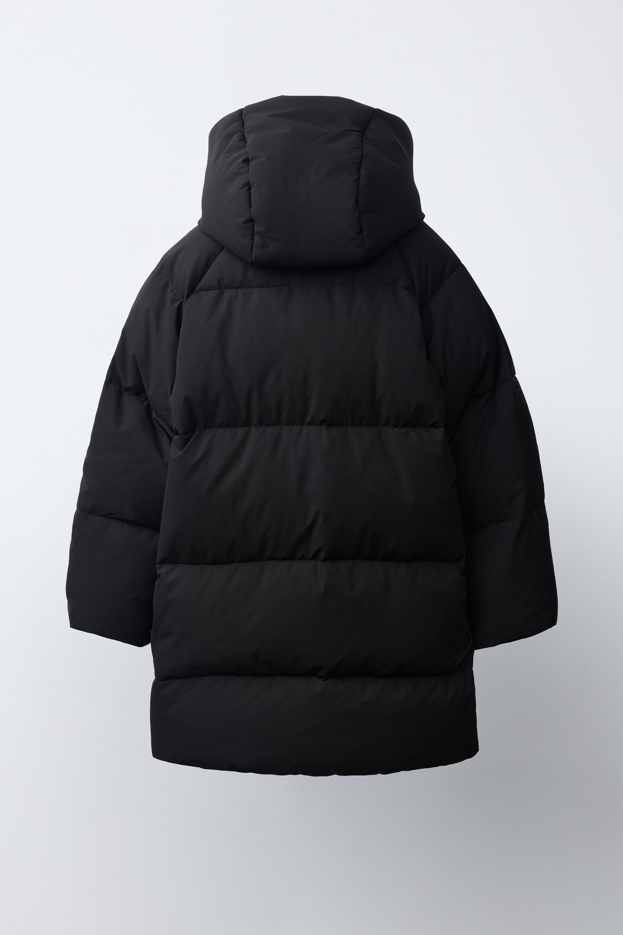 撥水加工入り 50%ダウン＆フェザー ロングダウン - ブラック | ZARA