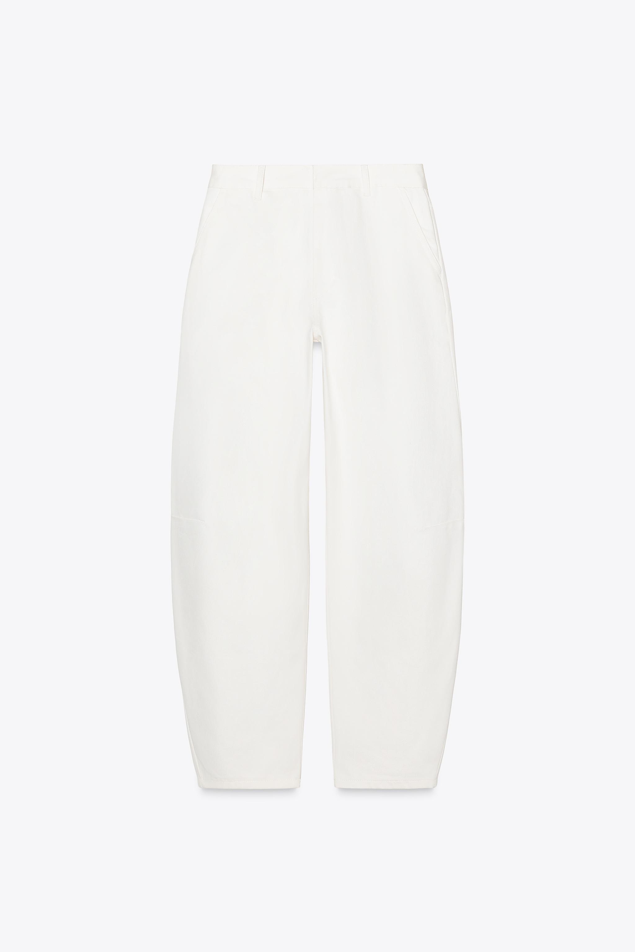 ZW COLLECTION COTTON PANTS - White | ZARA United States