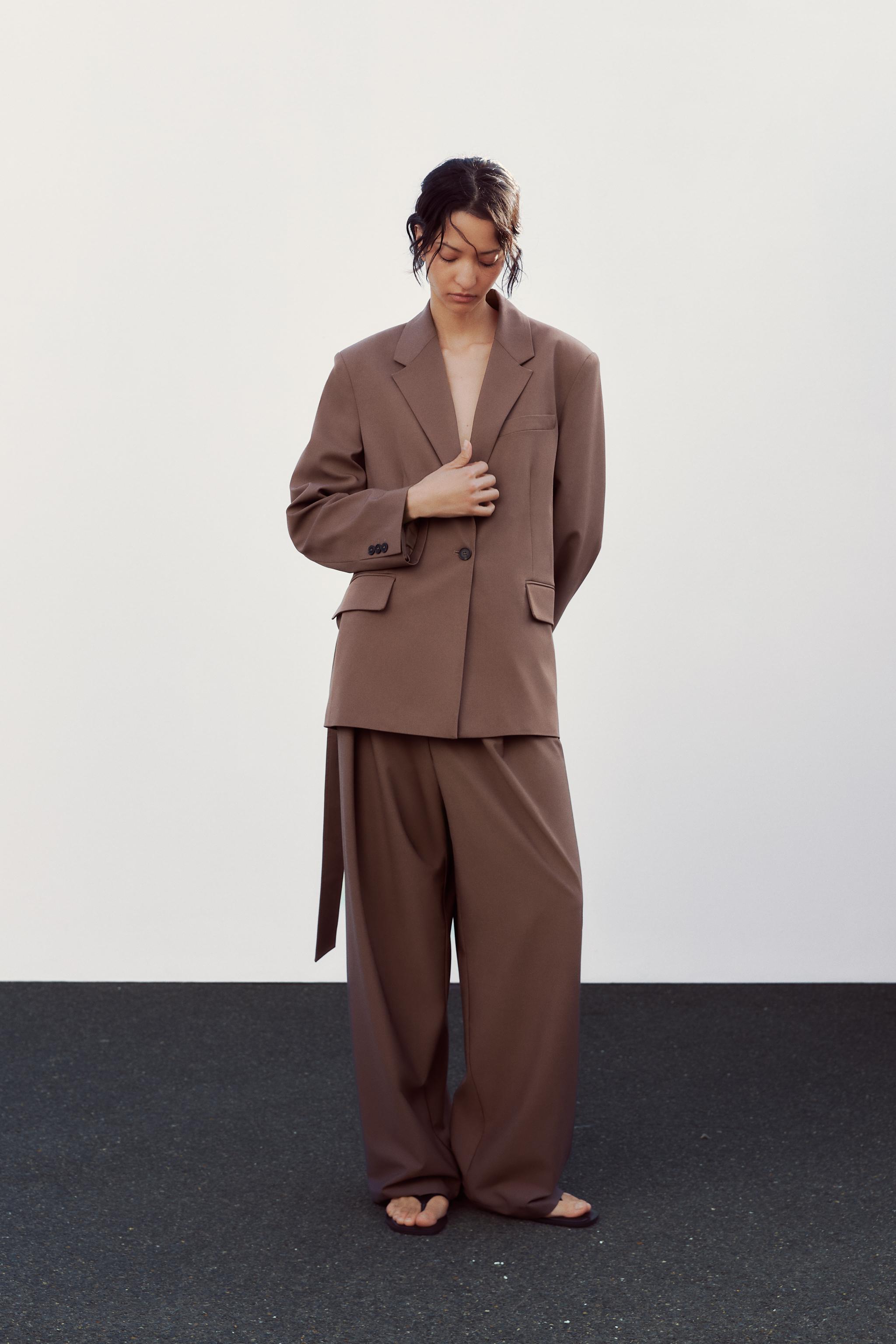 マルチポジションウエストパンツ - ライトミンク | ZARA Japan