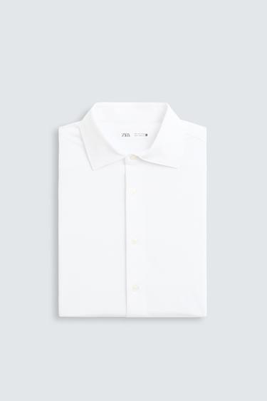 REGULAR FIT SHIRT - White by Zara - Image 8