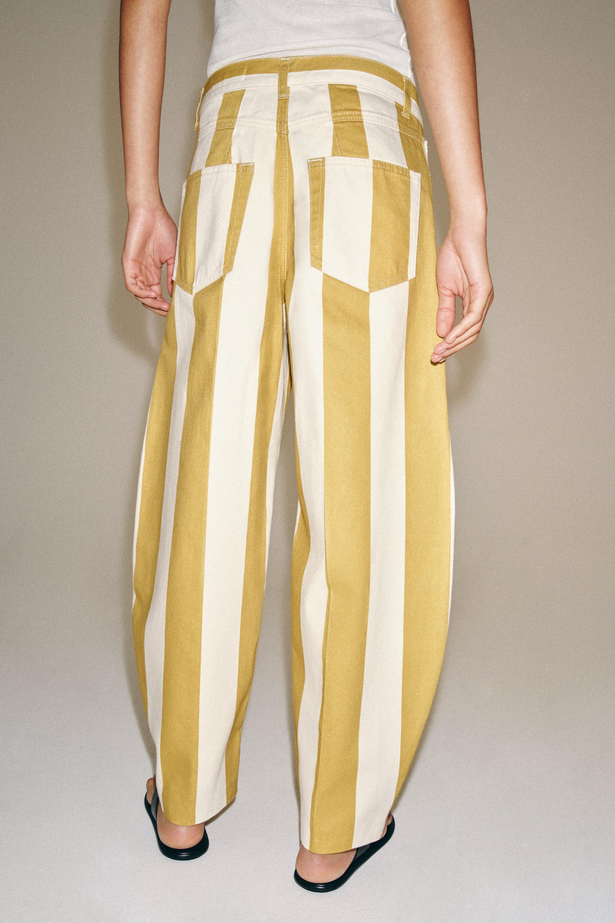 ZW COLLECTION HIGH-RISE TAPERED STRIPED JEANS - thumbnail 10