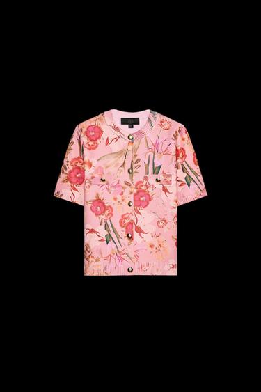 FLORAL PRINT KNIT TOP - Multicoloured by Zara - Image 0