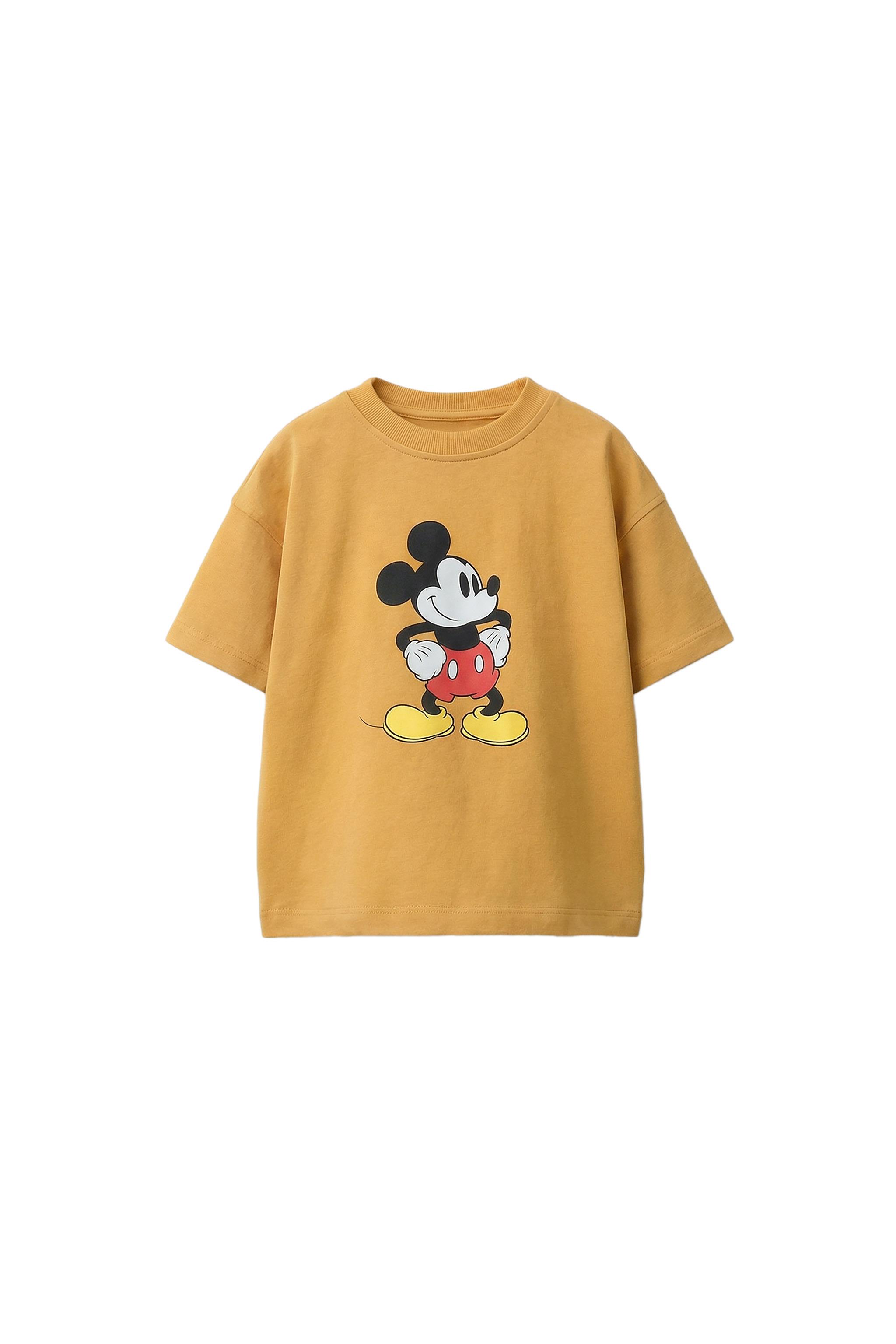 MICKEY MOUSE © DISNEY PRINTED T-SHIRT - Mustard | ZARA India