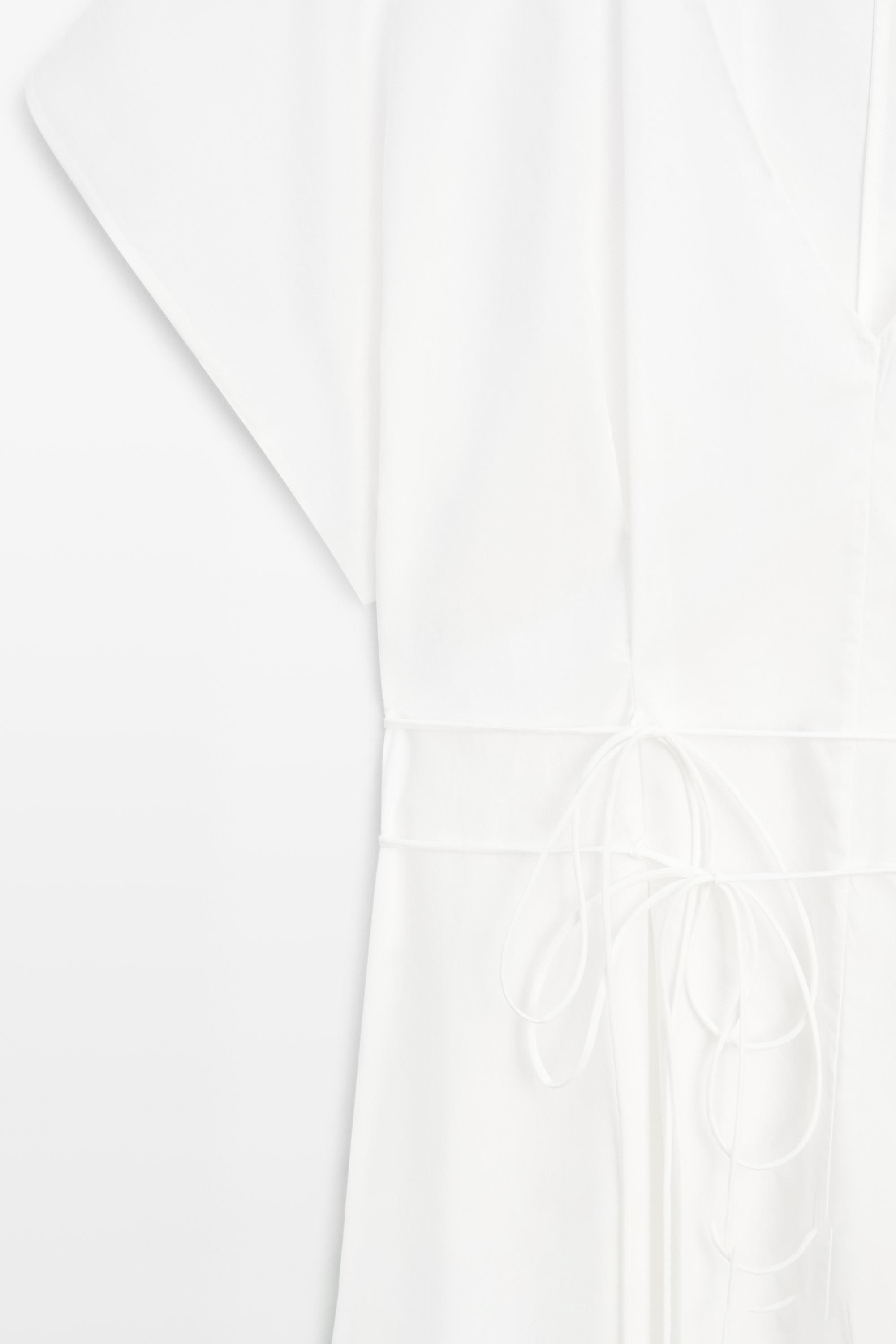 Robe midi ample en popeline