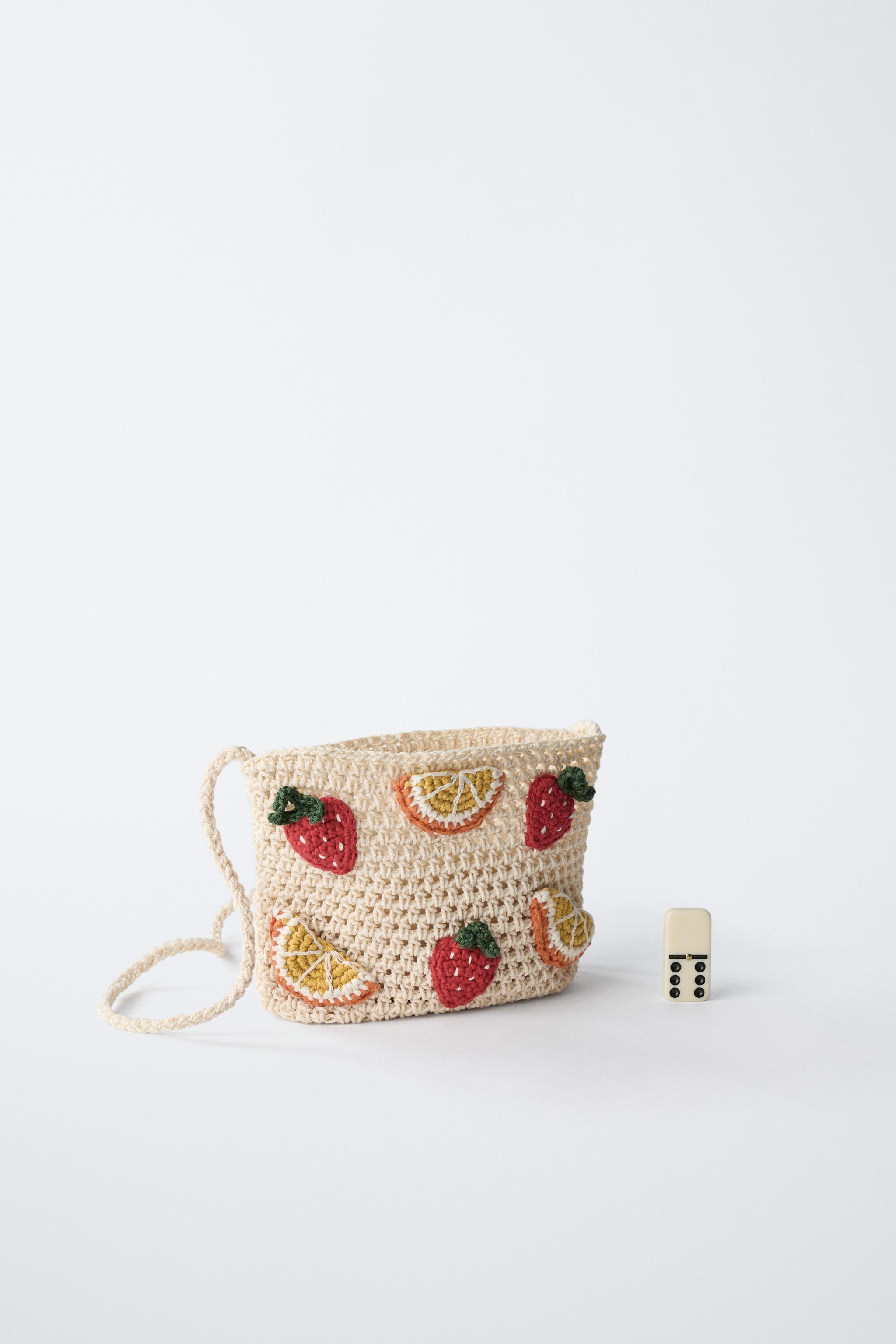 CROCHET FRUIT CROSSBODY BAG - Off White | ZARA United States