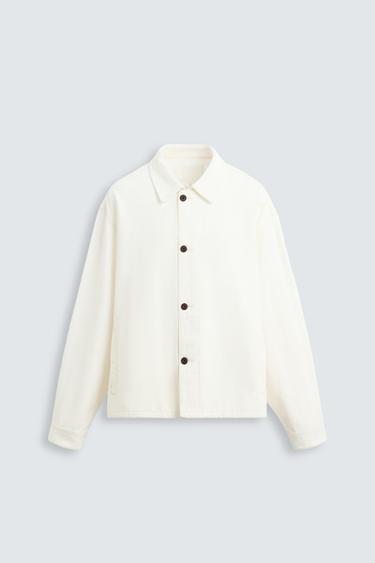 CAMISA AMPLA DENIM BOXY FIT ESPIGA - Cru da Zara