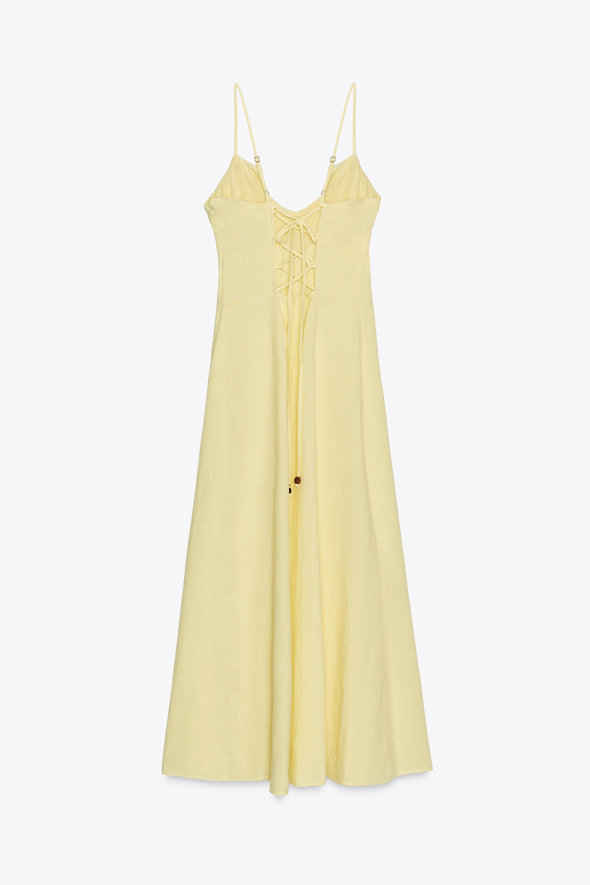 RAMIE MIDI DRESS WITH RUFFLE