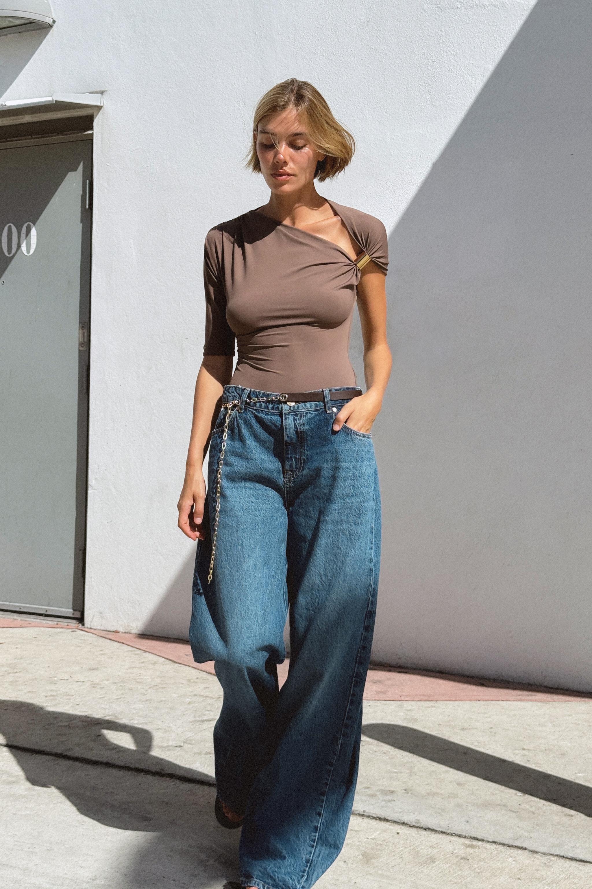 shiOri様8点❤️ZARA♡実物に期待！ 美品ほぼ未使用シャーリングTOPS ZARA クロップド ポプリンシャツ ザラ - メルカリ