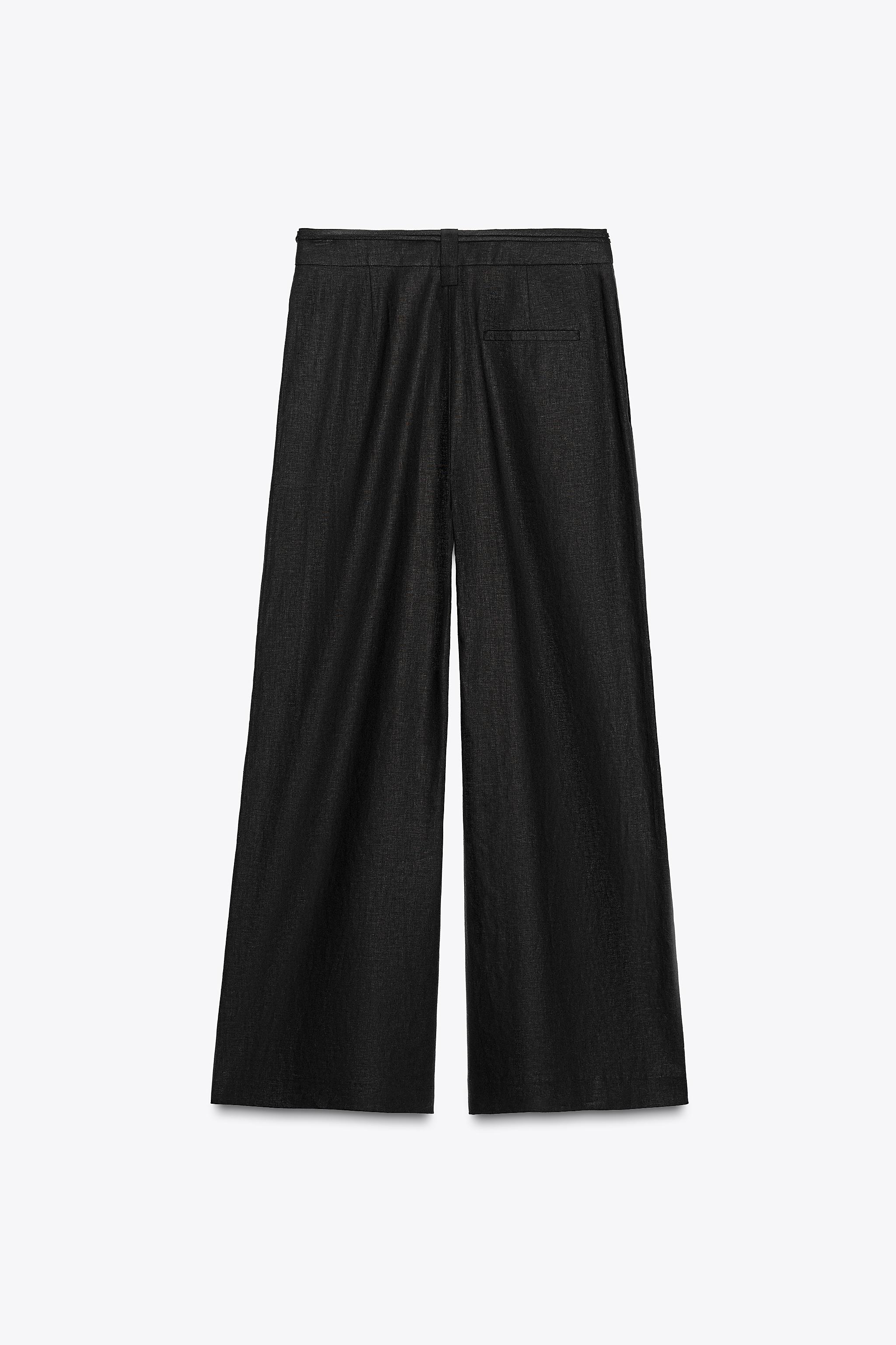 パンツ CC BaggyCloth Easy Trousers - Black YOLAI V-Shaped Crossed Cargo Pant Mid Waist Baggy Wide Leg