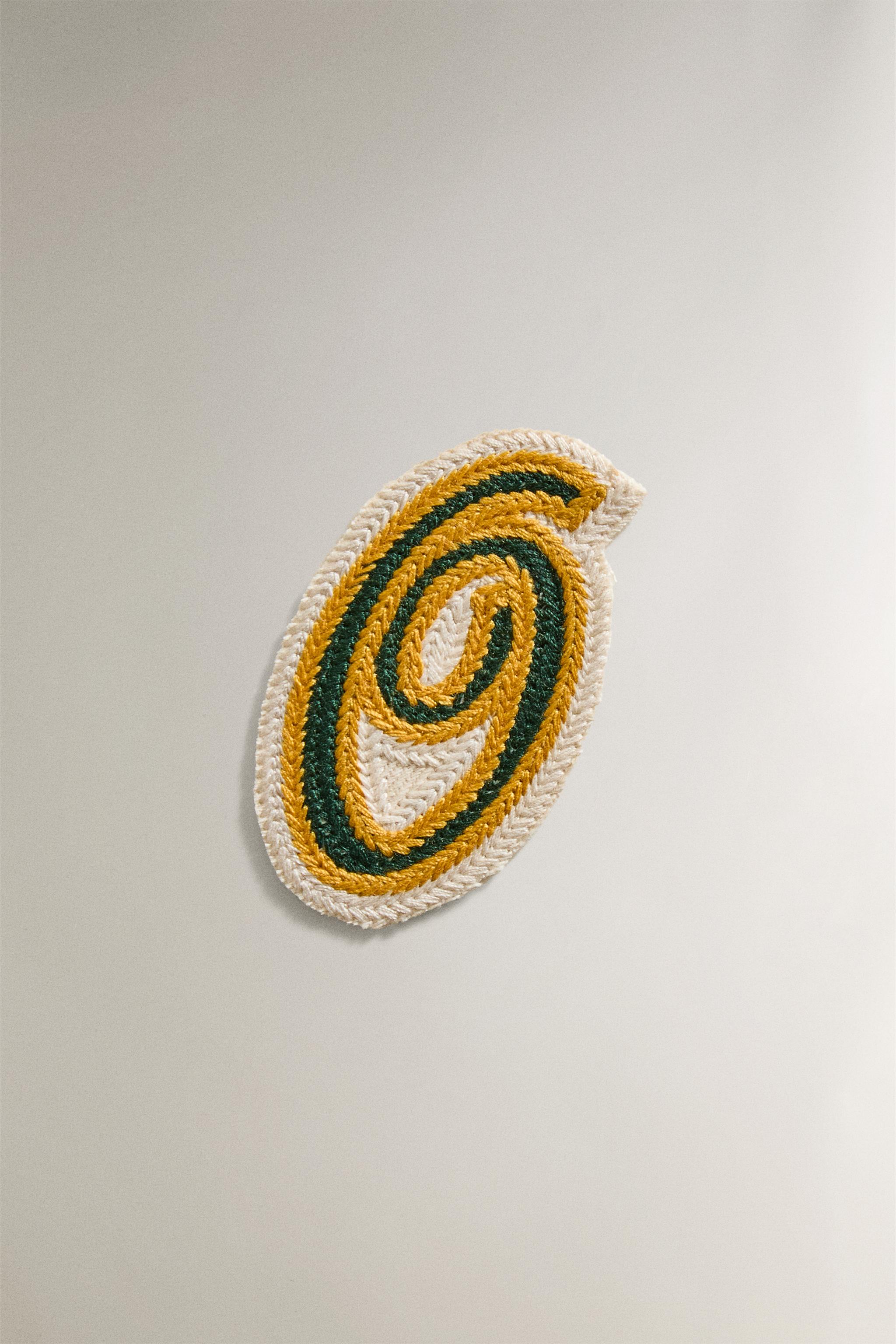 COTTON LETTER O PATCH
