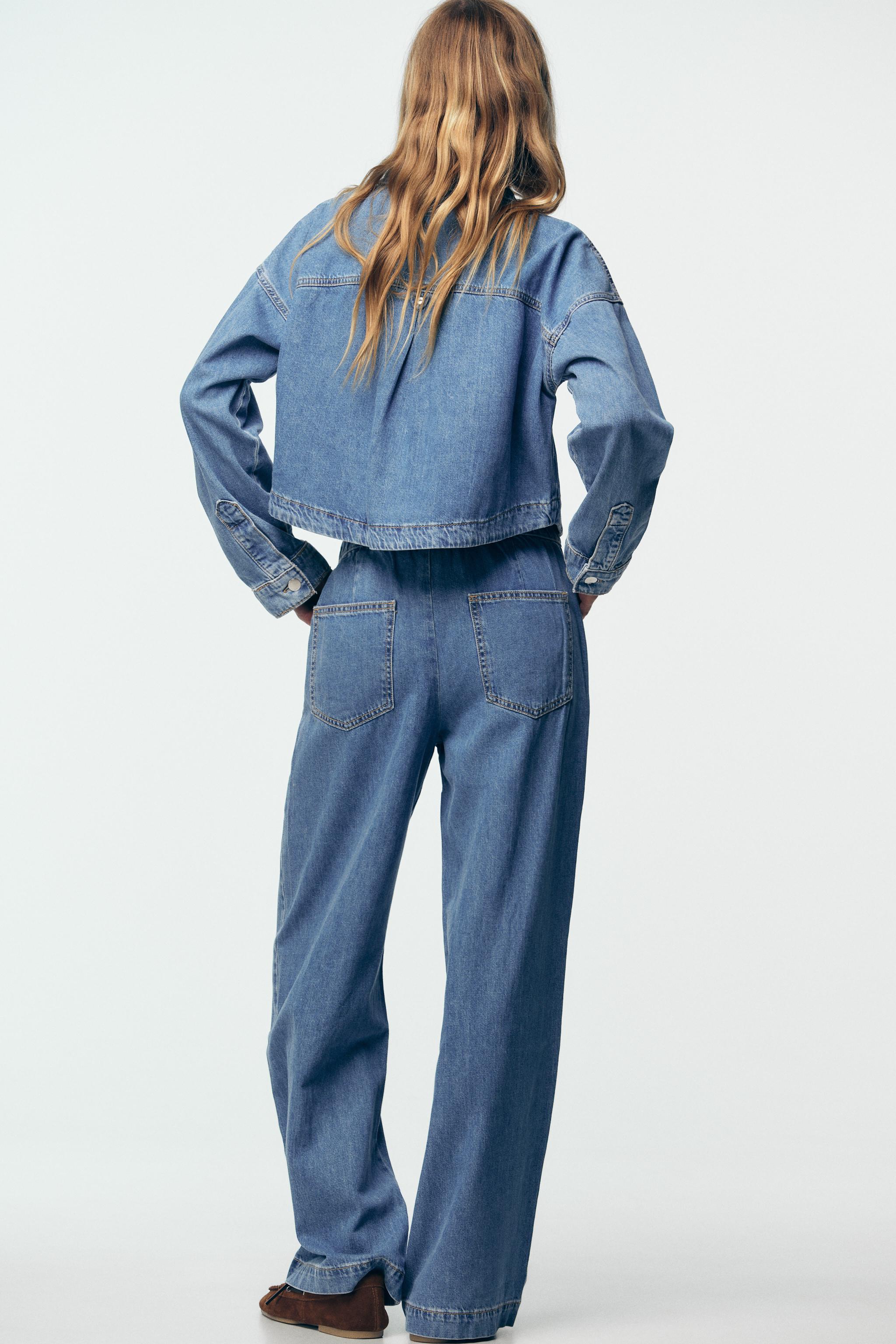 YGG777　2 Z1975 JOGGER WIDE LEG JEANS - Blue | ZARA Canada