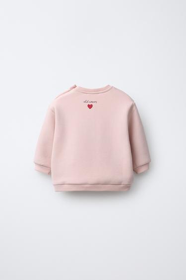 SNOOPY PEANUTS™ EMBROIDERED SWEATSHIRT - Pink by Zara - Image 1