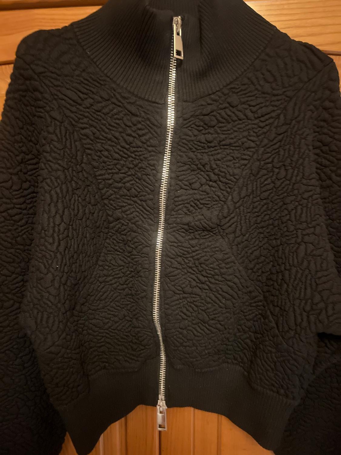 JACQUARD KNIT BOMBER JACKET - Image 4