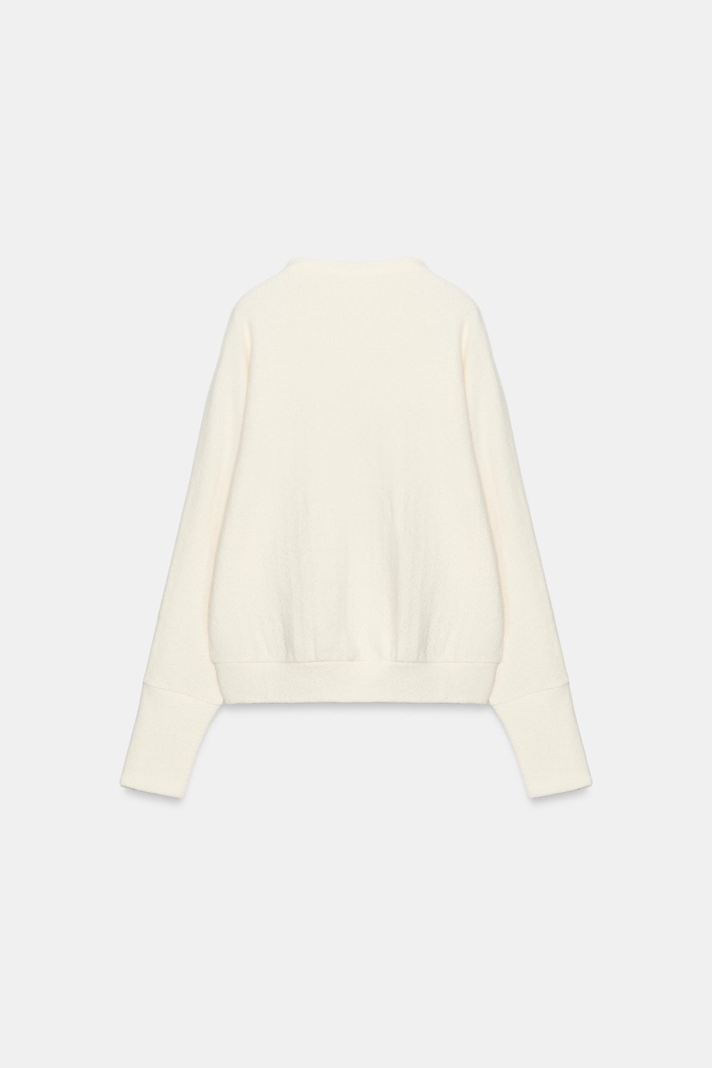 Женский топ Zara Soft, цвет: Экрю — фото 8