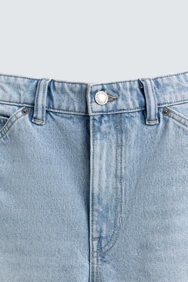 SHORT EN JEAN CARGO - Bleu clair de Zara - Image 7