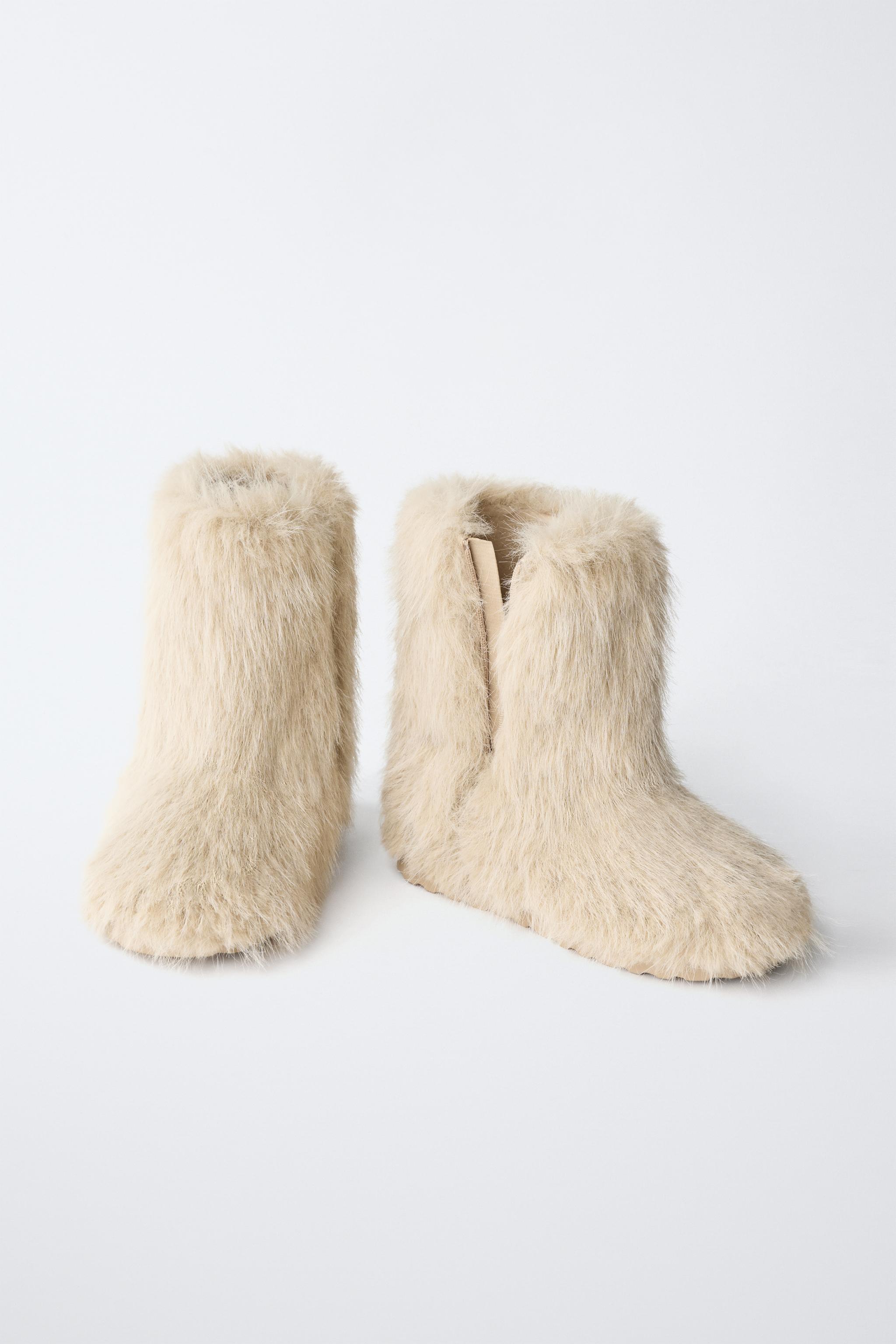 BOTTES DE NEIGE EFFET FOURRURE